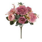 30cm Hydrangea Rose & Peony Artificial Flower Bush