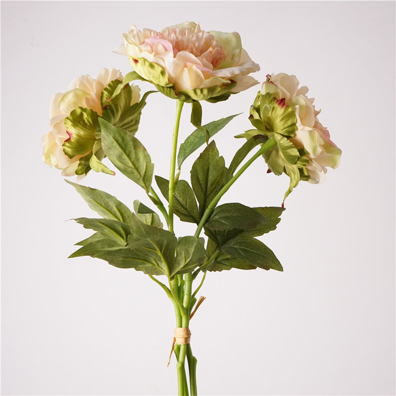 3Pcs 60cm Real Touch Peony Stems Lifelike Silk Floral Arrangements