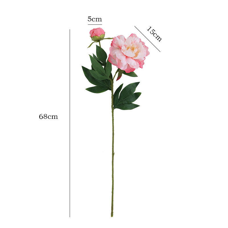 68cm Artificial Silk Peony Stems for Home Decor Wedding Centerpieces
