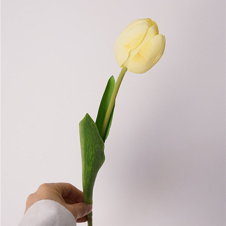 42cm Real Touch Tulip Stems Lifelike Silk Floral Arrangements