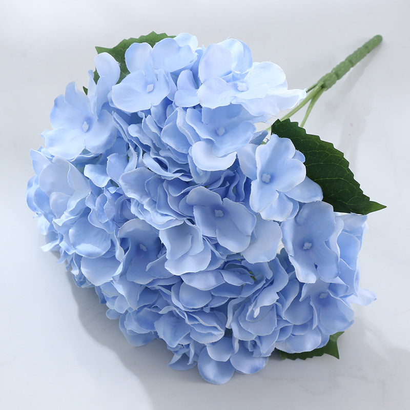 33cm Artificial Silk Hydrangea Bush - 5 Heads for Home Decor, Wedding Centerpieces