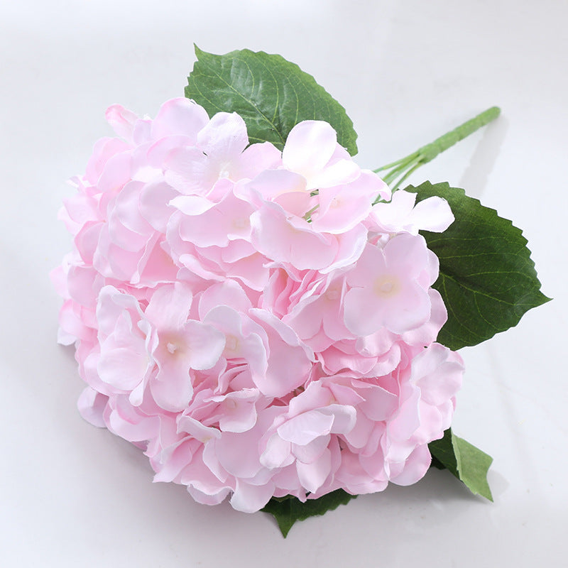 33cm Artificial Silk Hydrangea Bush - 5 Heads for Home Decor, Wedding Centerpieces