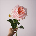 69 cm Real Touch Finish Blooming Rose Stems