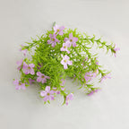 28cm UV Resistant Artificial Wildflower Bush Realistic Faux Flowers for Outdoor Garden, Patio, Balcony & Home Decor