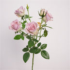 69cm Real Touch Bubble Roses Stems Lifelike Silk Floral Arrangements