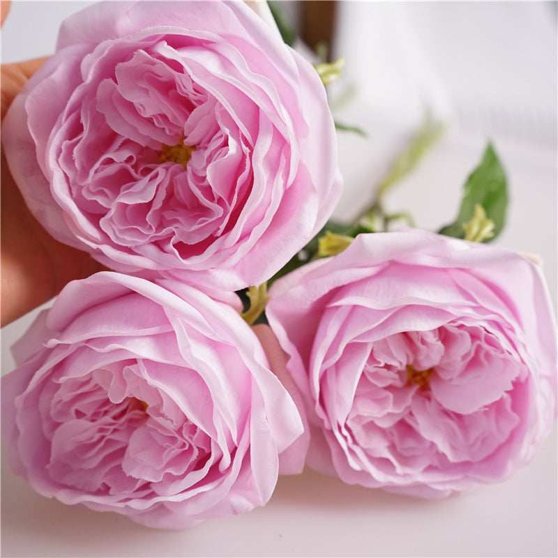 48cm Real Touch David Austin Roses Stems Lifelike Silk Floral Arrangements
