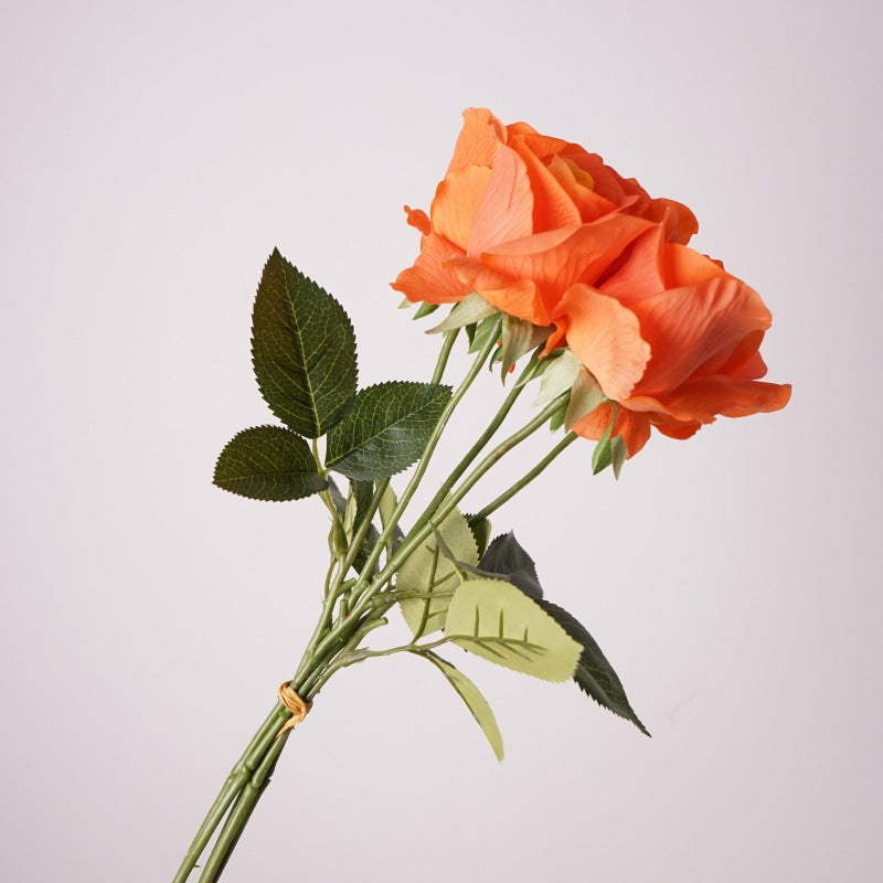 5Pcs 44cm Real Touch Anna Rose Bud Stems Lifelike Silk Floral Arrangements