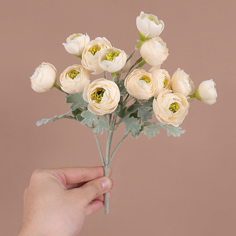 26cm Artificial Peony Buds Bush Bouquet for Home Decor, Wedding Centerpieces