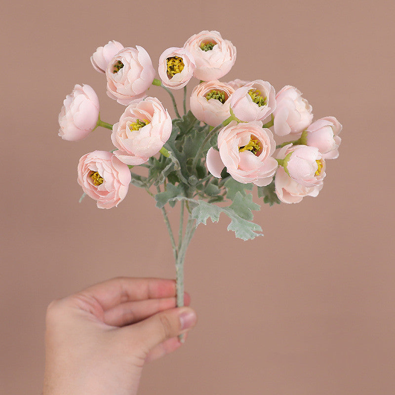 26cm Artificial Peony Buds Bush Bouquet for Home Decor, Wedding Centerpieces