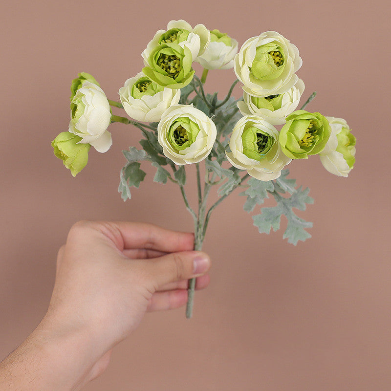 26cm Artificial Peony Buds Bush Bouquet for Home Decor, Wedding Centerpieces