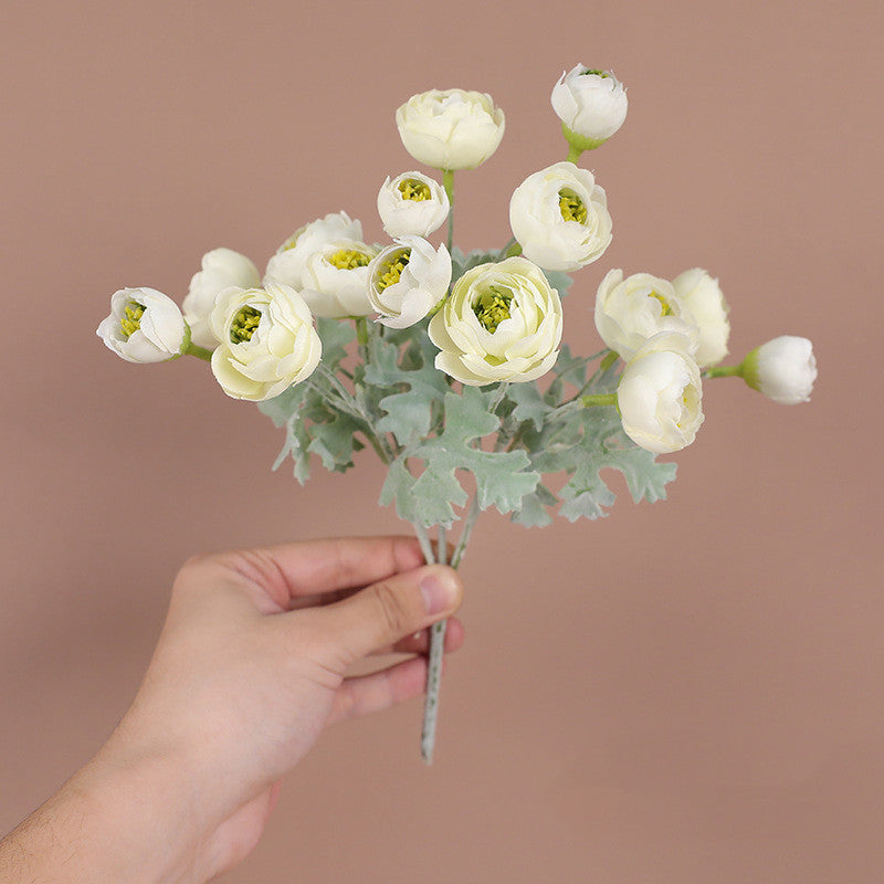 26cm Artificial Peony Buds Bush Bouquet for Home Decor, Wedding Centerpieces