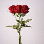 5Pcs 44cm Real Touch Anna Rose Bud Stems Lifelike Silk Floral Arrangements