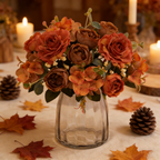 30cm Hydrangea Rose & Peony Artificial Flower Bush