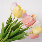 42cm Real Touch Tulip Stems Lifelike Silk Floral Arrangements