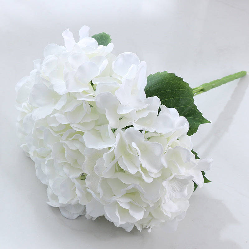 33cm Artificial Silk Hydrangea Bush - 5 Heads for Home Decor, Wedding Centerpieces