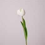 42cm Real Touch Tulip Stems Lifelike Silk Floral Arrangements