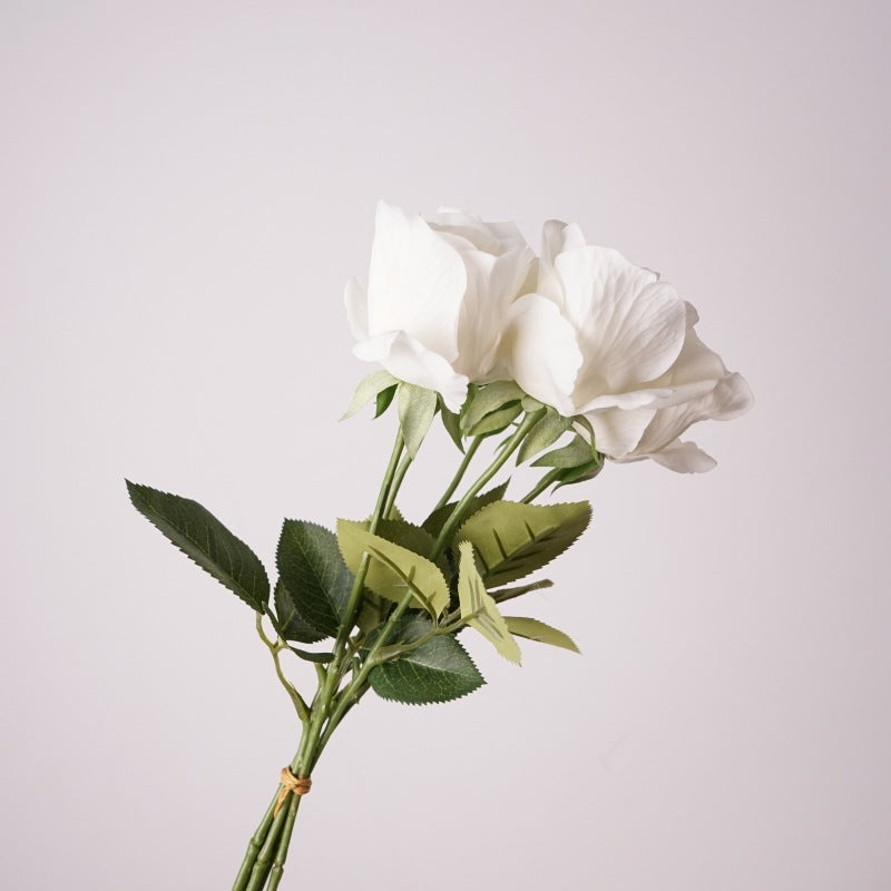 5Pcs 44cm Real Touch Anna Rose Bud Stems Lifelike Silk Floral Arrangements