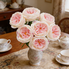 48cm Real Touch David Austin Roses Stems Lifelike Silk Floral Arrangements