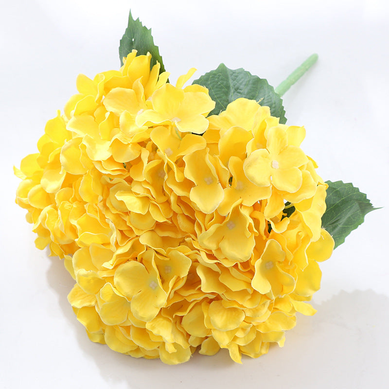 33cm Artificial Silk Hydrangea Bush - 5 Heads for Home Decor, Wedding Centerpieces