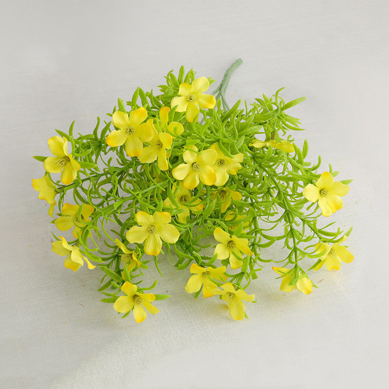 28cm UV Resistant Artificial Wildflower Bush Realistic Faux Flowers for Outdoor Garden, Patio, Balcony & Home Decor