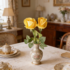 60cm Real Touch Rose Bud Stems Lifelike Silk Floral Arrangements